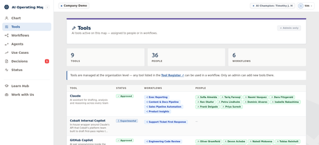Tools & Agents preview: the tool register